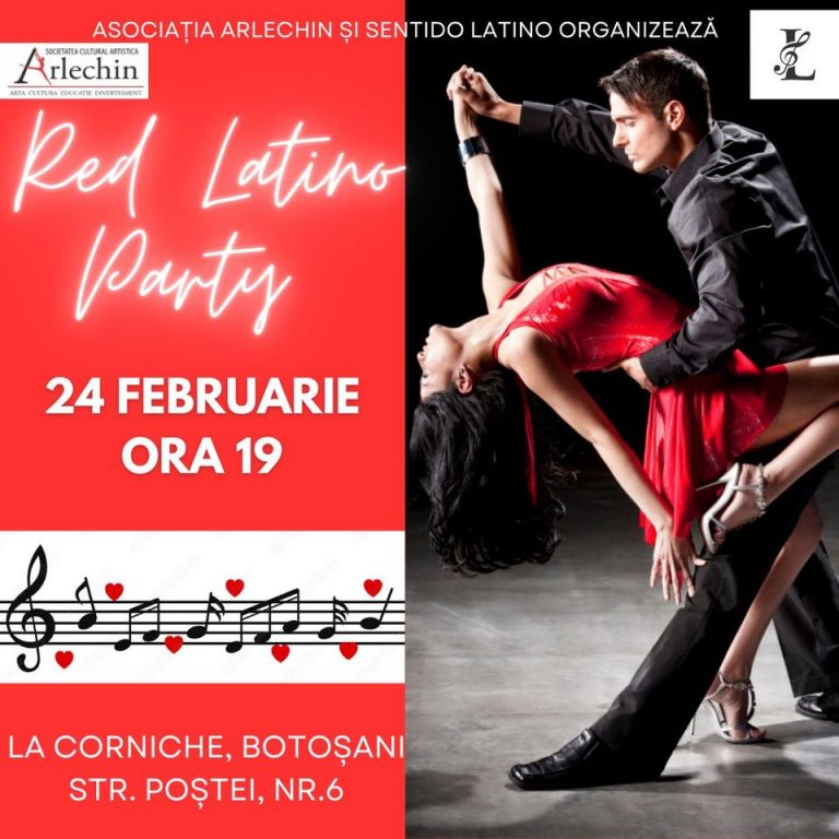 Dragobete – Red Latino Party! Sărbătorește prin dans, alături de prietenii tăi, la Corniche – Cafe & Lounge Botoșani!