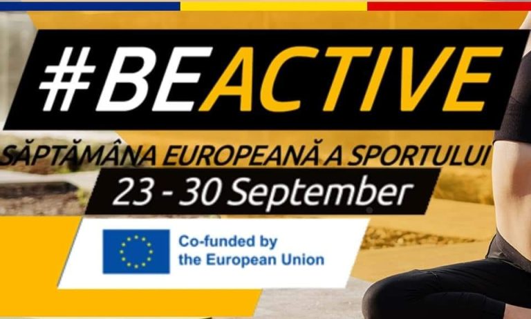 Săveni #BeActive, 23 – 30 septembrie 2023, Săptămâna Europeană a Sportului!